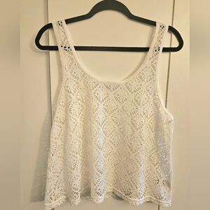 Aeropostale Crochet Lace Lightweight Tank Top (M)